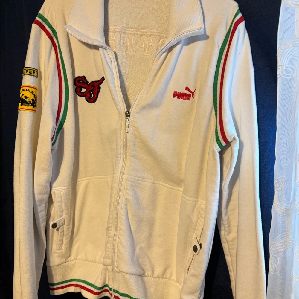 Puma Ferrari White Apparel with Red Label